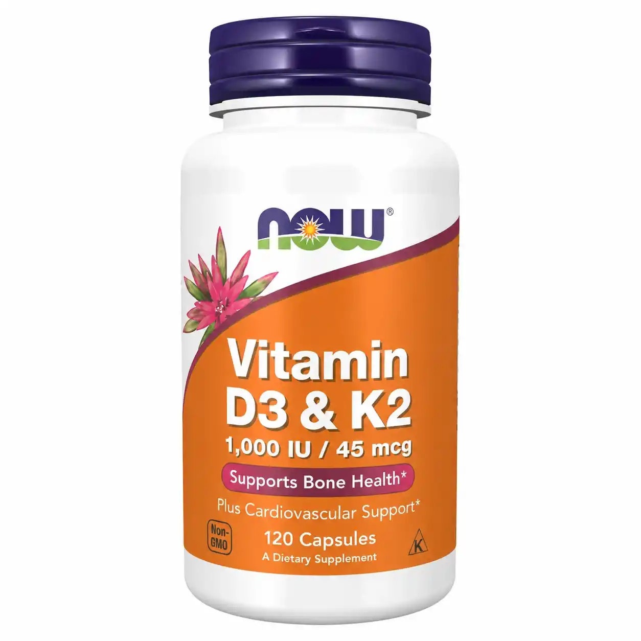 کپسول ویتامین D3 و NOW K2